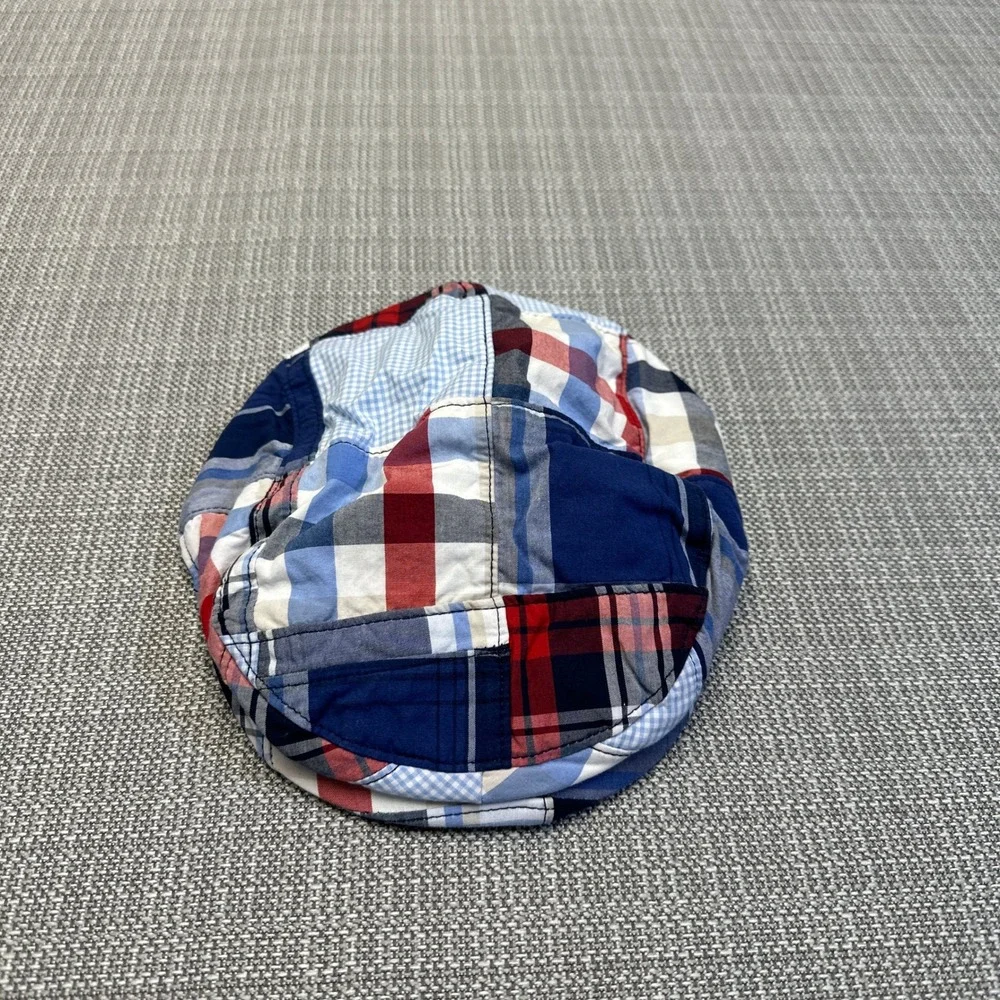 Janie and Jack Baby Boys Patchwork Plaid Newspaper Driver Cap Hat 6-12 Months‎
